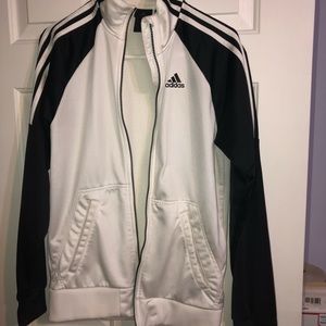 Adidas black and white jacket